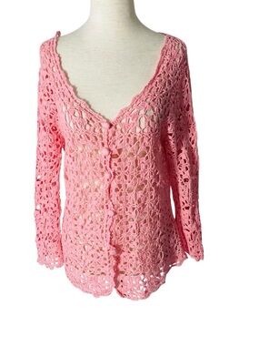 VINTAGE CHADWICKS Crochet Cardigan